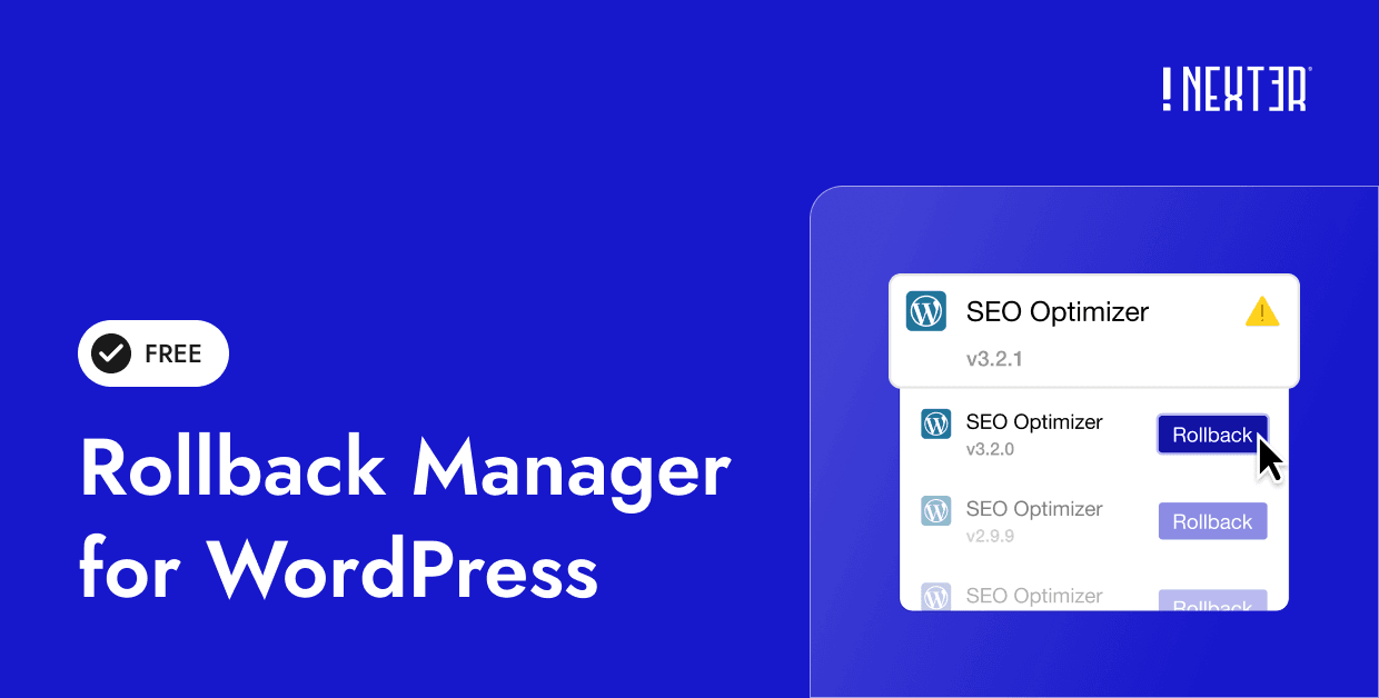 Rollback Manager for WordPress Plugins & Themes