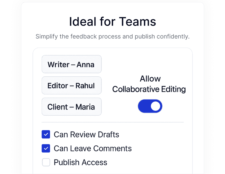 Public Preview for Drafts in WordPress