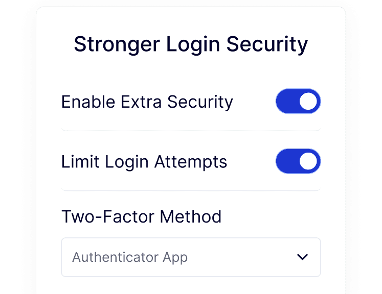 How to Find and Remove Malware From WordPress (Step-by-Step) Login security options including two-factor authentication and limit login attempts