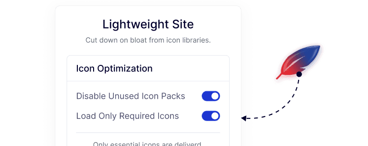 Disable Icons in WordPress