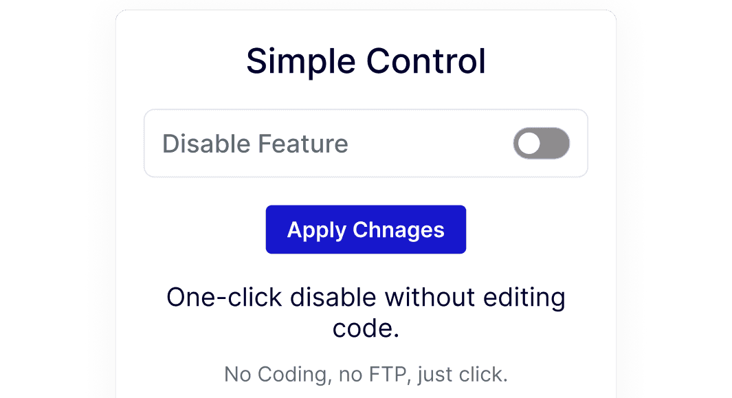Disable Icons in WordPress