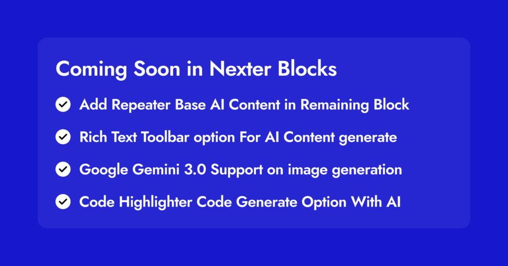 🗞️January 2026 Updates | AI in Nexter Blocks Is Here And That’s Not All 