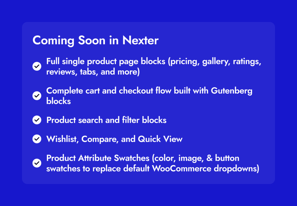 🗞️March 2026 Updates: NexterWP Got Faster and 27 WooCommerce Blocks Are Almost Here