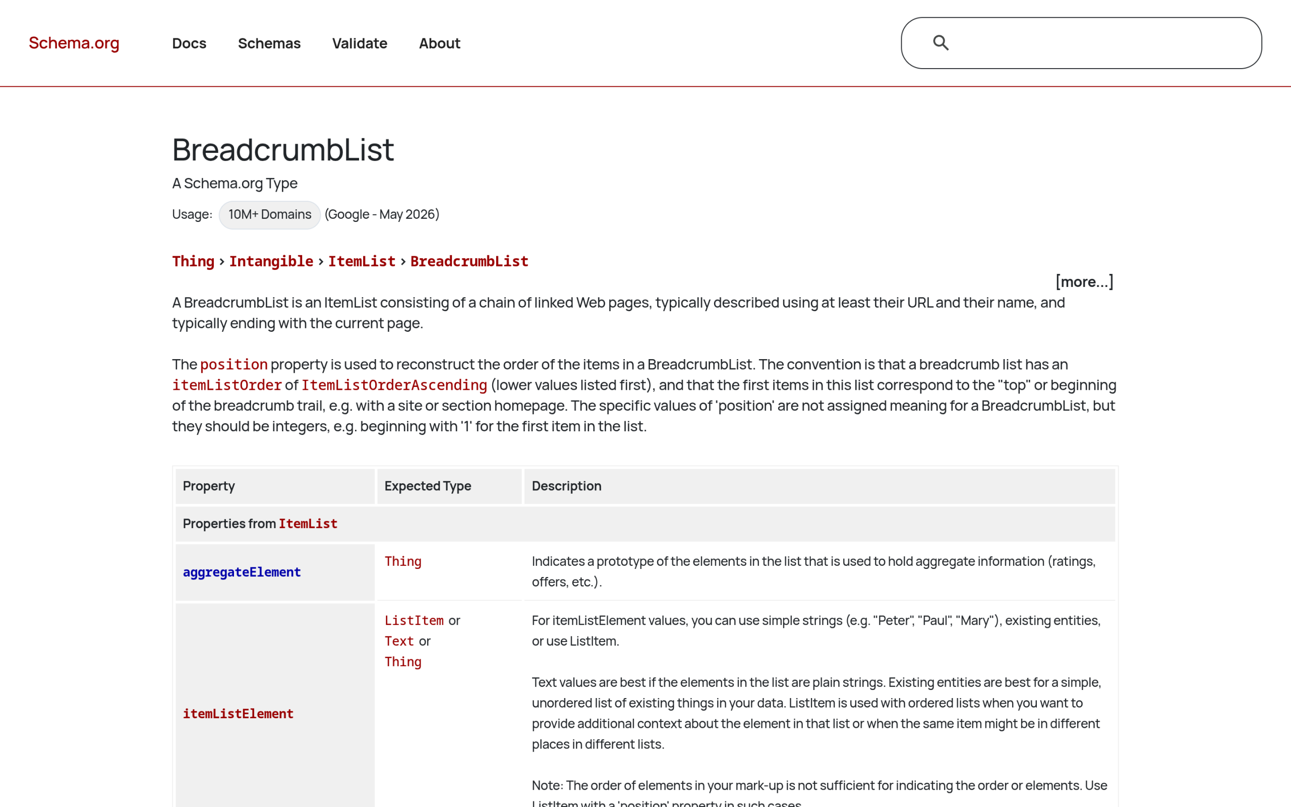 How to Add Breadcrumbs in WordPress (With Breadcrumb Schema) schema.org BreadcrumbList reference page describing the structured data type