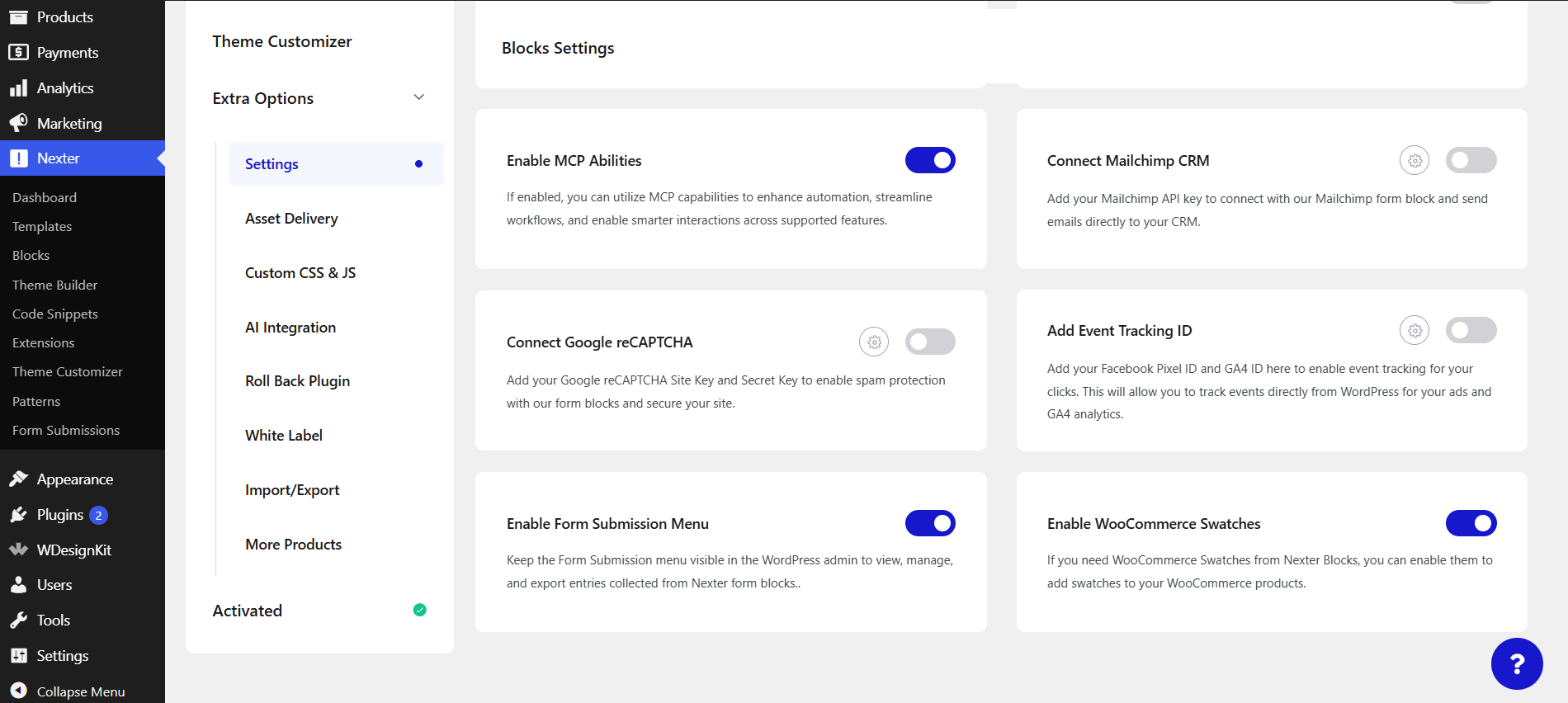 Enable WooCommerce Swatches
